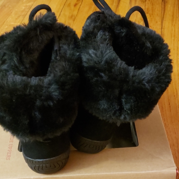 ANGIEE BLACK LEATHER UPPER BOOTS SIZE 7M - Picture 4 of 8